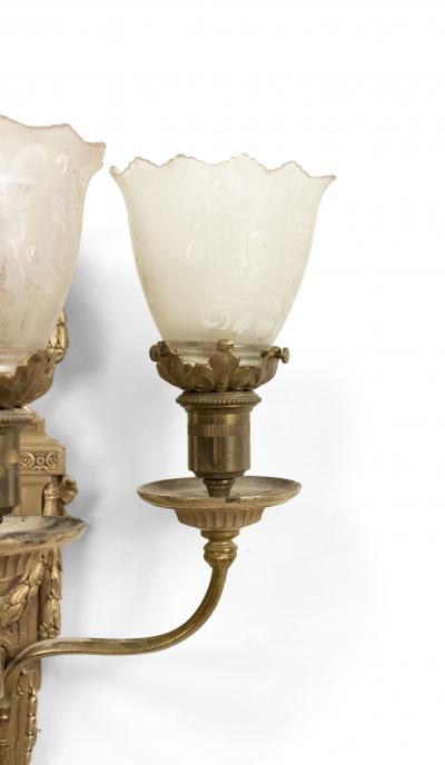 French Victorian Style Bronze Wall Sconces