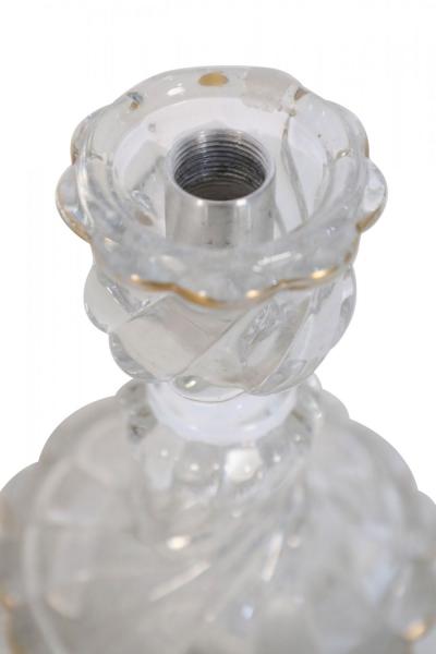 French Victorian Style Crystal Candlestick