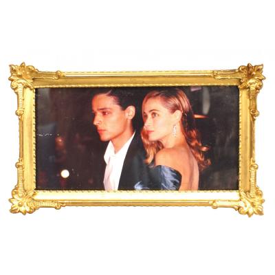 French Victorian Style Gilt Brass Picture Frame