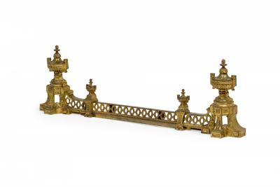 French Victorian Style Gilt Bronze Fire Fender
