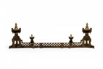 French Victorian Style Gilt Bronze Fire Fender