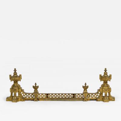 French Victorian Style Gilt Bronze Fire Fender