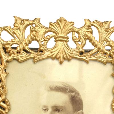 French Victorian Style Gilt Filigree Picture Frame