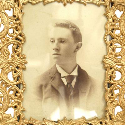 French Victorian Style Gilt Filigree Picture Frame