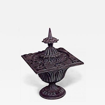 French Victorian Style Iron Urn with Top