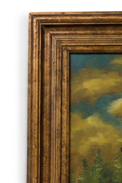 French Victorian Style Oil on Canvas Painting Titled Still Life 3 
