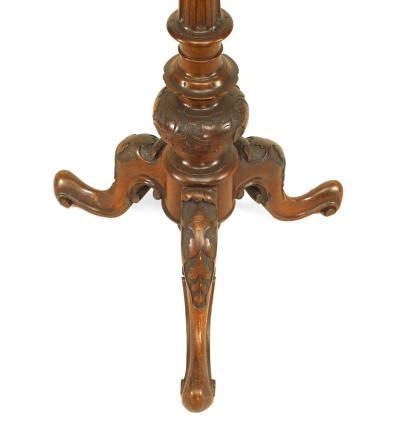 French Victorian Walnut Lyre Music Stand