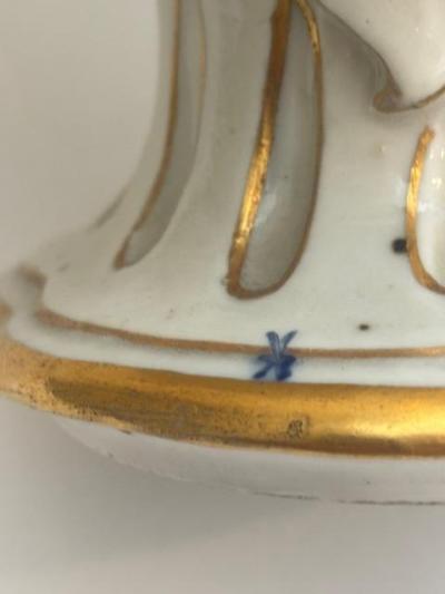 French Victorian style Meissen porcelain bust of a young girl