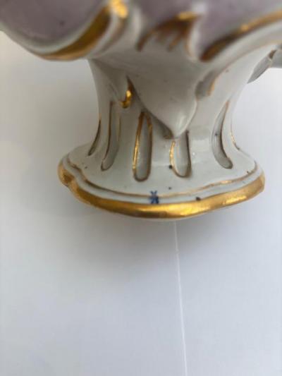 French Victorian style Meissen porcelain bust of a young girl