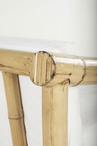 French Vintage Bamboo Sofa