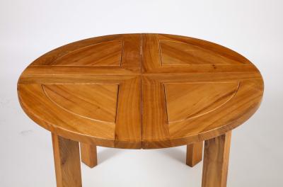 French Vintage Carved Oak Dining Table circa 1950