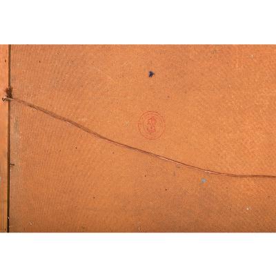 French Vintage Framed Painting of Pheasants