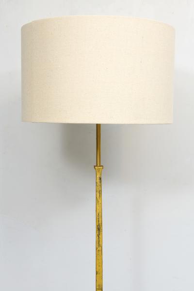 French Vintage Gilt Iron Floor Lamp