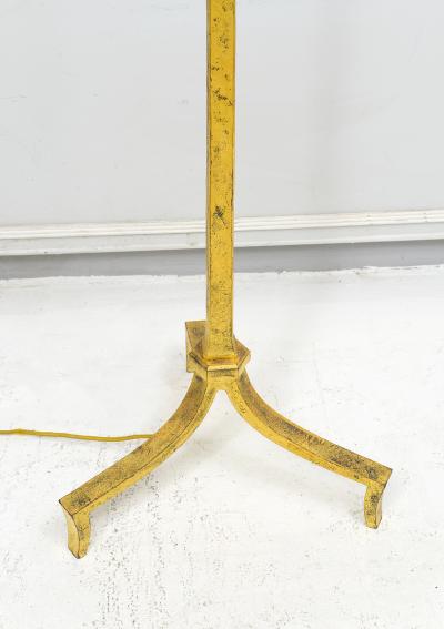 French Vintage Gilt Iron Floor Lamp