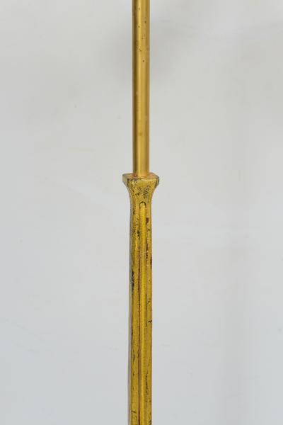 French Vintage Gilt Iron Floor Lamp
