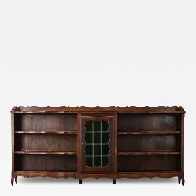 French Vintage Louis XV Style Solid Oak Bookshelf