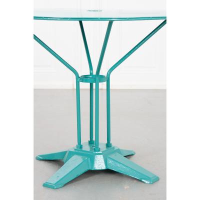 French Vintage Metal Garden Table