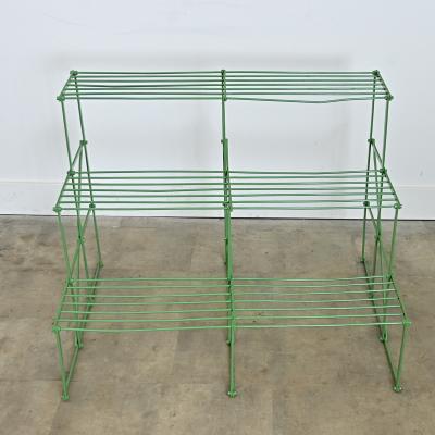 French Vintage Metal Plant Stand Riser in New Powder Coat