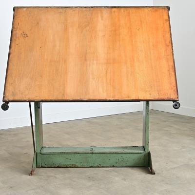 French Vintage Mid Century Architect s Drafting Desk