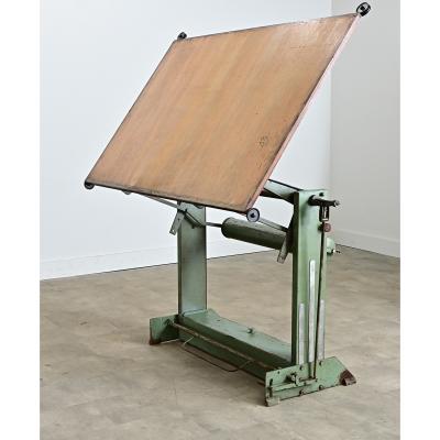French Vintage Mid Century Architect s Drafting Desk
