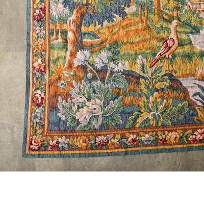 French Vintage Tapestry Reproduction by Robert Four