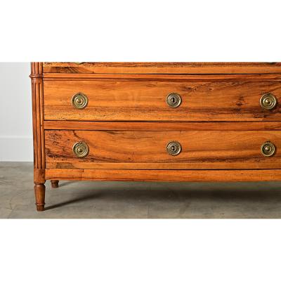 French Walnut 19th Century Louis XVI Style Commode