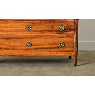 French Walnut 19th Century Louis XVI Style Commode
