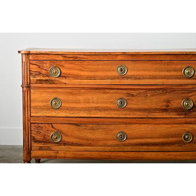 French Walnut 19th Century Louis XVI Style Commode