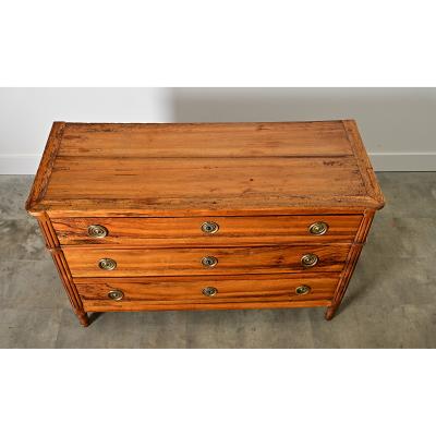 French Walnut 19th Century Louis XVI Style Commode