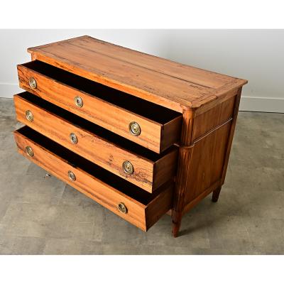 French Walnut 19th Century Louis XVI Style Commode