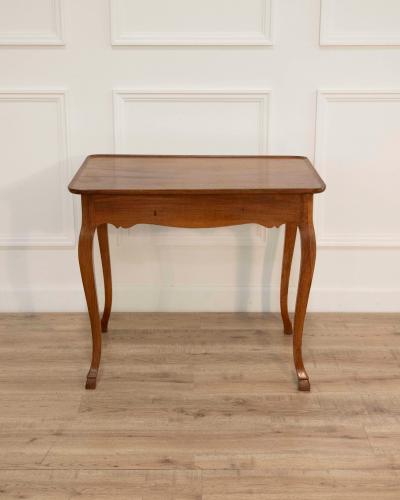 French Walnut Cabaret Table with Frieze Drawer Late 18th Century