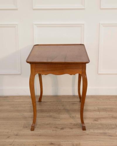 French Walnut Cabaret Table with Frieze Drawer Late 18th Century