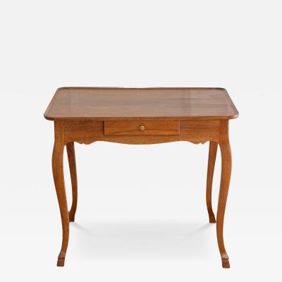 French Walnut Cabaret Table with Frieze Drawer Late 18th Century