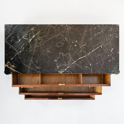 French Walnut Three Drawer Commode 19th Century