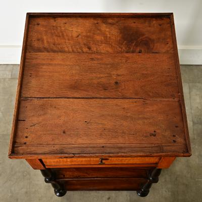 French Walnut and Ebonized Etagere