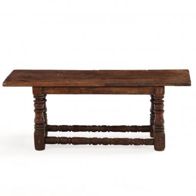 French Walnut and Oak Coffee Table 18th C