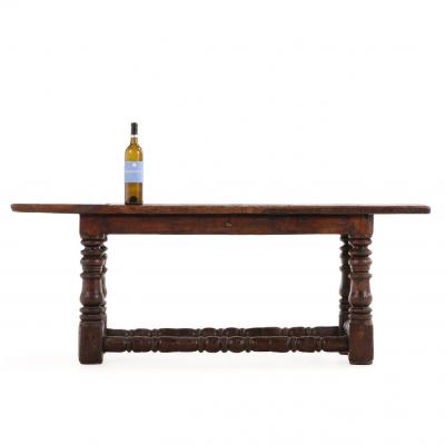French Walnut and Oak Coffee Table 18th C