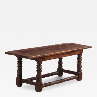 French Walnut and Oak Coffee Table 18th C