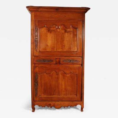 French Wardrobe In Cherry Wood 18th Century