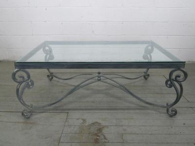 French Wrought Iron Coffee Table