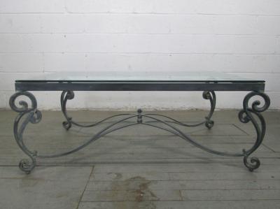 French Wrought Iron Coffee Table