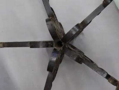French Wrought Iron Midcentury Candelabra Centerpiece Chandelier
