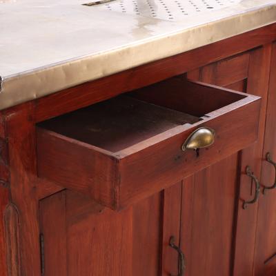 French Zinc Top Bar Counter C 1900