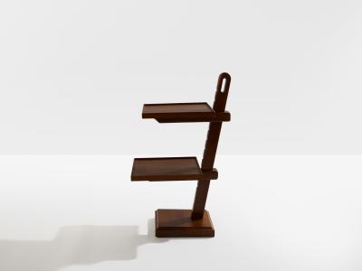 French art deco tinted oak wood serving table 1940