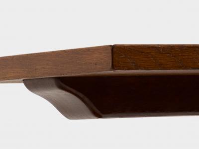 French art deco tinted oak wood serving table 1940