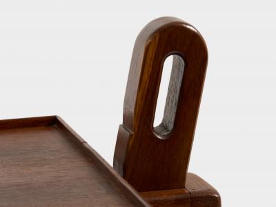 French art deco tinted oak wood serving table 1940