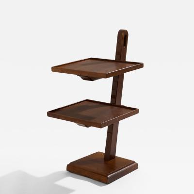 French art deco tinted oak wood serving table 1940