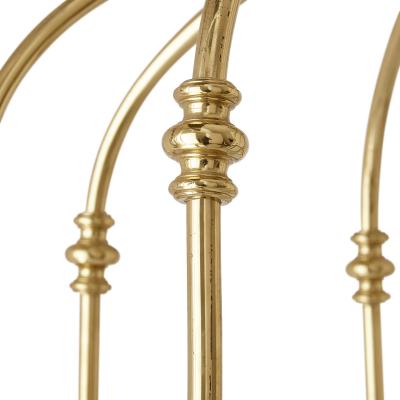 French bevelled glass and polished brass lantern