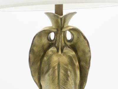 French bronze Art deco brass lamp 1920s