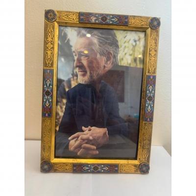 French cloissone trimed easel picture frame